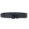 Belts 2024 Rivet Luxury Designer Brand Punk Hardware Belt Rock Style High Quality Women Leather Goth Dress Strap For Jeans Waistband