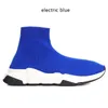 Erkek Paris Tasarımcı Ayakkabı Hız Eğitmeni Üçlü Siyah Beyaz Logo Baskı Kırmızı Elektrikli Mavi Noir Yeşil Kadınlar Sıradan Spor ayakkabılar Erkek Eğitmenler EUR 36-45