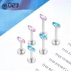 10pcs 36 16G Internally Threaded Earring Stud Labret Lip Cartilage Helix Pushin Pin Nose Piercing Body Jewelry 240110