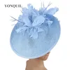 Bonés vintage chique festa fascinators chapéu elegante das mulheres senhoras vintage headpiece pinos de cabelo para formal ocn igreja chique fedora bonés