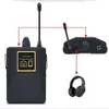 Micrófono Lavalier inalámbrico UHF de Audio con 30 canales seleccionables, rango de 50m para cámara DSLR, entrevista, grabación en vivo 240110