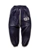 Men's Pants Vintage Pu Print RRR123 Sweatpants Men Women 1 1 B Quality Dstring Washed RRR 123 Pants Trousersyolq