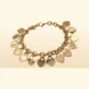 Серебряные цепочки из розового золота, женские браслеты из нержавеющей стали, подвески в форме сердца, подвески Pulsera, буквы 9348196