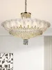 Amerykańskie luksusowe kryształowe lampy wisiorek nowoczesne francuskie lampy żyrandolarskie lampy pendant oprawca sypialnia salon willa dom do oświetlenia wewnętrznego dekoracja luminarias