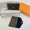 Keychain Designer Keychain Luxury KeychainFashion Womens Mini Wallet Högkvalitativ äkta läder Mänmynt Purse Färgplånböcker Hållare