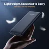 Banki z telefonu komórkowego Qoovi 10000MAH Power Bank Ultra-cienki przenośna ładowarka na iPhone 13 Samsung Huawei Zewnętrzna bateria 10000 mAh PowerBanKl240111