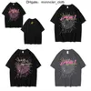 hommes t-shirt chemises de créateurs femmes sp5der hommes araignée 555555 mousse impression web pull à manches courtes t-shirts XS-2XL 2R2O