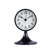 Silent Modern Metal Alarm Clocks Vintage Desktop Wake Up Alarm Clock Retro Quartz Desk Table Clock Home Decor 240110