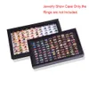 100 Slots Rings Display Stand Storage Box Ring Box Jewelry Organizer Holder Show Case Casket #228405 240110