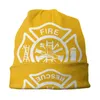 Berretti Moda Inverno Caldo Donna Uomo Cappelli di lavoro a maglia Unisex adulto Vigile del fuoco Fire Rescue Skullies Berretti Berretti Fireman Bonnet H Yera