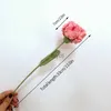 Other Arts and Crafts Knitting Bouquet Carnation Flower Creative Hand-Knitted Fake Flowers Knitted Handmade Flower Teacher's Day Valentine Gifts YQ240111