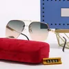 Heiße Frauen-Sonnenbrille, neue klassische Retro-Designer-Marke, Vintage-Sonnenbrille, Modetrend, Metallrahmen-Sonnenbrille, Anti-Uv400-Brille für Männer mit Box. Gafas de Sol