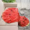 Decken 1pc Wassermelone Druck Decke Lustige Frucht Flanell Runde Decke Weiche Warme Decke Nickerchen Decke Für Couch Sofa büro Bett C