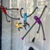 DIY teleskopik tüp robot figürleri Tüp kollu ve bacakları ile oyuncak vantuz robotu duyusal fidget oyuncaklar seyahat oyuncakları 3 yaşındaki çocuk çocuk kız için hediye