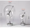 Tischlampen Moderne Blow Dimmbare Lampe LED Glas Verstellbare Schreibtischleuchten Dekorativ für Wohnzimmer Schlafzimmer Lesen El Nachttisch