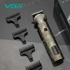 VGRグルーミングキットヘアトリマー6 in 1クリッパーノーズシェーバーボディプロフェッショナル充電式金属ヴィンテージV106 240110