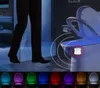 Lámpara de luz de la noche del inodoro Baño inteligente Movimiento humano Pir 8 Colors RGB RETRABLE RGB PARA LUCHAS