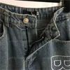 Jeans para mujer Diseñador Diseñador para mujer Moda Pantalones de pierna recta Letras bordadas Talle alto Slim Fit Lujo Versátil Mujer Pantalones Ropa 3UNE