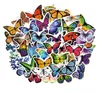 Pack of 50pcs Whole colorful butterfly Stickers boy girls sticker collection Guitar Laptop Skateboard Motor Bottle Car Decal B7440102