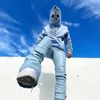 Skeleton S off White Full Zip Hoodie Men Kvinnor Toppar Y2K Lång ärm Hoodies Sweatshirts Streetwear Overdimensionerade 240110