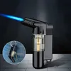 Small Spray Gun Windproof Direct Punch Inflatable Lighter Cigar High Temperature Welding Gun Point Moxibustion