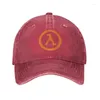 Bollmössor Anpassad bomullsspel Half Life Lambda Logo Baseball Cap Outdoor Men Kvinnor Justerbar Dad Hat Summer