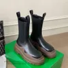 10cm Designer Boot Botteega Venetas Stivali verdi 2024 Botega Family Tube b Nuova versione alta Camino Coppia Grande suola spessa 16cm 22cm Wm6i