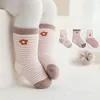 3 par/parti Autumn Winter Baby Socks Bomull