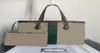 HH Genuine classic Ophidia series double printing bag red green canvas shell shoulder messenger female Medium Tote Bag7334783