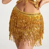 Paillettes Nappa Abbigliamento da ballo Accessori per danza del ventre Gonne Performance Minigonna Cintura regolabile in vita Cinture per abiti da donna 240110 240110