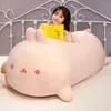 50/80 cm grand Kawaii peluche lapin en peluche peluches coussin lapin enfant oreiller poupée cadeaux d'anniversaire pour les enfants 240111