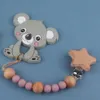 Happy Date Clip Silicone Pacifier Holder Clips with Teething Beads for Baby Boys and Girls - Simple Yet Chic 84",1pc