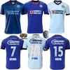 2023 2024 Cruz Azul 축구 유니폼 CDSYC 멕시코 리그 Vieira Lira Rodriguez 홈 어웨이 세 번째 축구 셔츠 Liga MX Camisetas de Futbol Kit Jersey