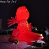 Großhandel Riesiger dekorativer aufblasbarer roter Drache 5 m hoch oder individuelles Pop-Up-Dinosaurier-Partytier für Ausstellungen im Freien oder Werbung für Kinder 001