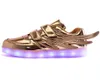 JawayKids, zapatillas de deporte brillantes con carga USB para niños, alas LED para correr, zapatos luminosos para niños, moda para niñas y niños 2201215595502