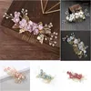 Headpieces Bridal Hair Jewelry Comb Gentle Color Elegant Stable Grip Headpiece For Gown Dress Frisyr Making Tool