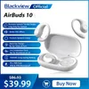 Écouteurs Blackview Airbuds 10 True Wireless Stereo Headphones Sports Open Ear Conduction Air Bass Écouteurs Bluetooth 5.2 Écouteurs Siri