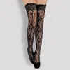 Dij hoge kousen Jacquard panty's Lingerie netkous Sexy Lace Top jarretel pure intimi erotische bodysuit panty 240111