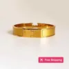 Bracelet de haute qualité design design bracelet en acier inoxydable boucle en or bracelet bijoux de mode hommes et femmes bracelets RVR3