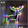 LED Neon Sign MTI Styles Light Signs Wall Decor Lamp Rainbow Battery eller USB Operated Table Night Lights For Girls Children Baby Room DHQ0B