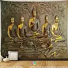 Arazzo Buddha Shakyamuni appeso a parete meditazione sette chakra indiano stile bohémien mandala tapiz hippie buddismo decorazioni per la casa 240111