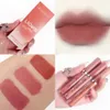 3pcsbox Liquid Lipstick Set Matte Velvet Fog Sexy Red Lip Glosses Bean Paste Lipgloss Makeup Cosmetic 240111