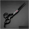 Sax Shears Professional Japan 440C 5.5 6 Red Gem Black Cut Hair Scissors Cutting Barber Haircut Thinning Shears Frisör 22 DH81X