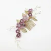 Headpieces Bridal Hair Jewelry Comb Gentle Color Elegant Stable Grip Headpiece For Gown Dress Frisyr Making Tool