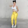 Damenhose, gestreift, hohe Taille, Yoga-Leggings, Streifendruck, für Damen, dehnbar, Fitness, Fitnessstudio, Workout, sexy