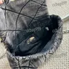 Luksusowe dżinsowe designerki torby crossbody łańcuch Matelasse Srebrna torebka sprzętowa wszystko zakupy w torbie na ramię dużą pojemność Sacoche Pochette Clutch 29 cm