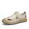 Sandalias 2024 hombres zapatos transpirables de verano deportes antideslizantes hombres conducción malla playa moda zapatillas hombre