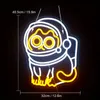 1pc Astronaut Cat Neon Sign, pour la décoration murale, Club Party Neon Light, Shop Home Chambre Cave Atmosphère LED Neon Light, Tenture murale Lampes cadeaux d'anniversaire