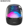 Alto-falantes Borofone Bluetooth Speakers Som Estéreo Sem Fio Mini Portátil Ao Ar Livre Baixo HiFi TF Rádio FM Com Luz LED Luminosa Colorida