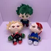 Anime min hjälte plysch doll akademia midoriya izuku bakugou katsuki todoroki shoto figur leksaker cosplay tecknad tillbehör rekvisita